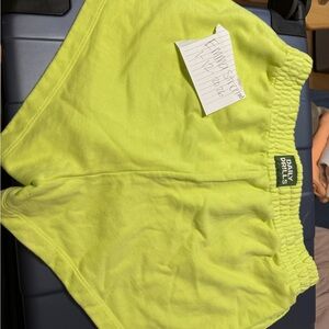 Daily Drills Bright Lime Shorts